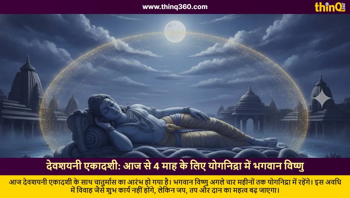 devshayani ekadashi today chaturmas begins lord vishnu yog nidra