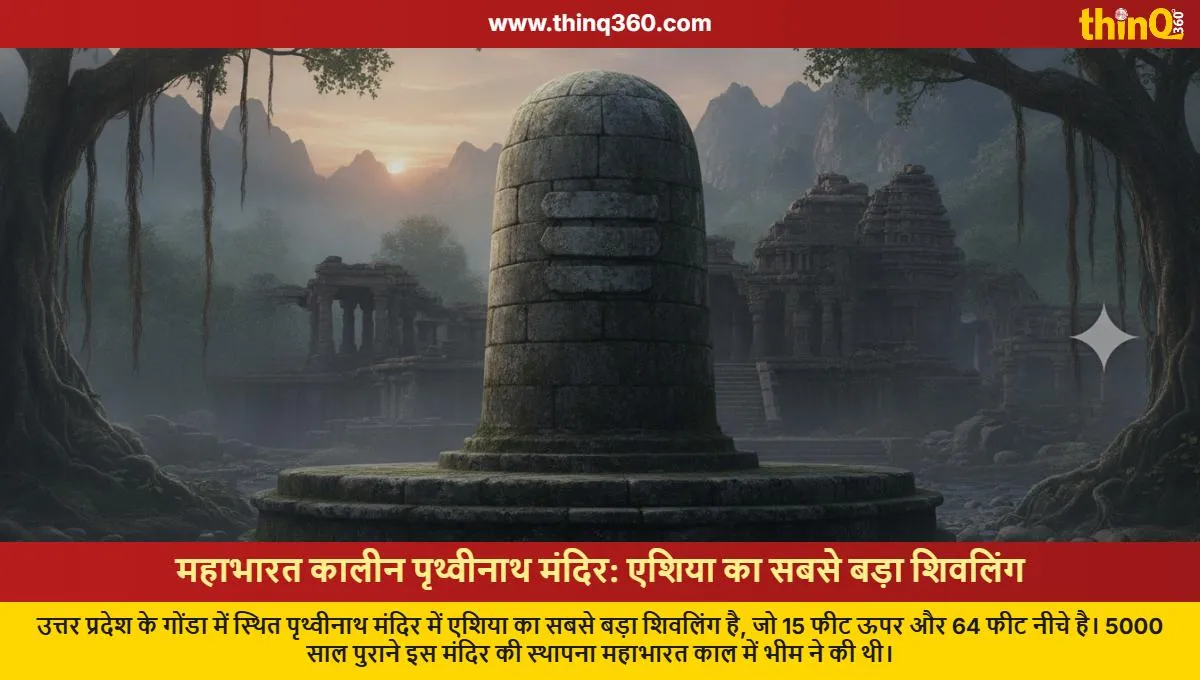 prithvinath temple gonda asias largest shivling mahabharat era