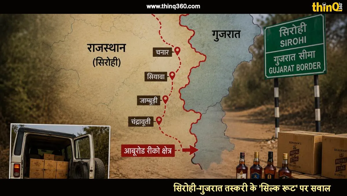 sirohi gujarat border liquor smuggling routes police role questioned