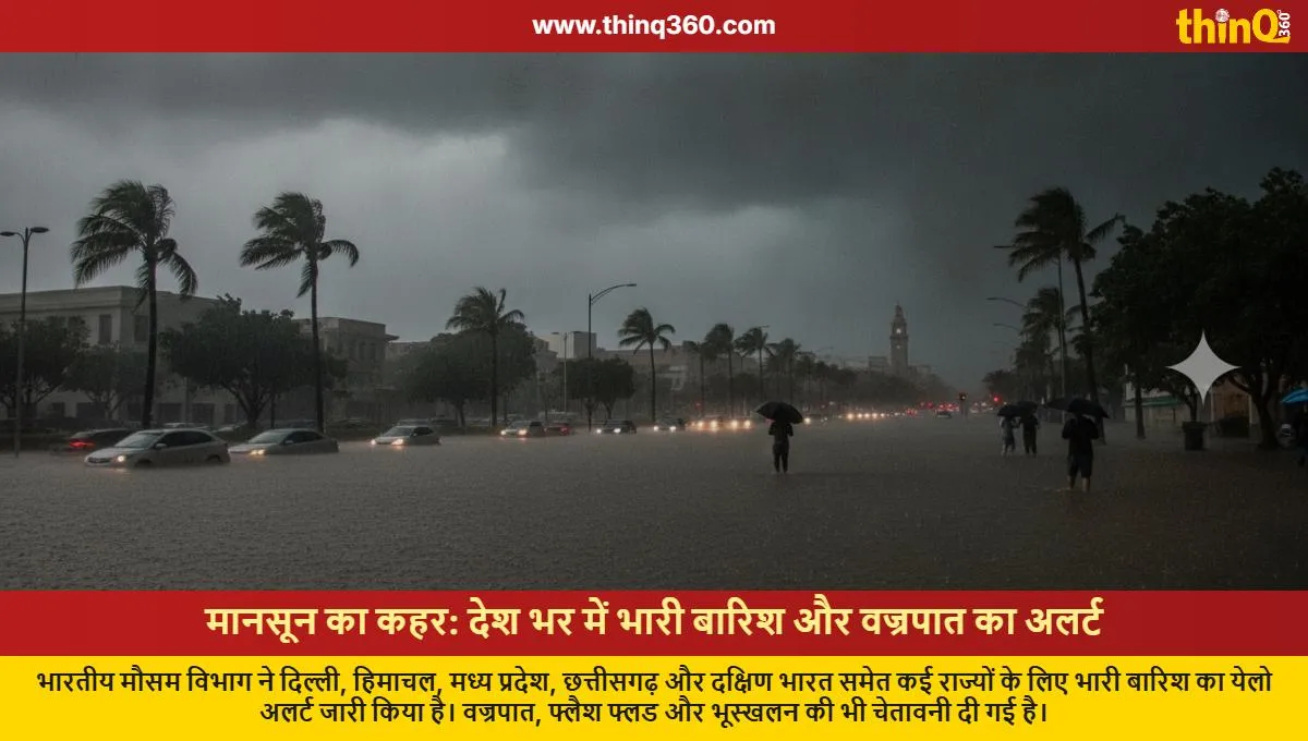 heavy rain alert in india imd issues warning for delhi himachal mp