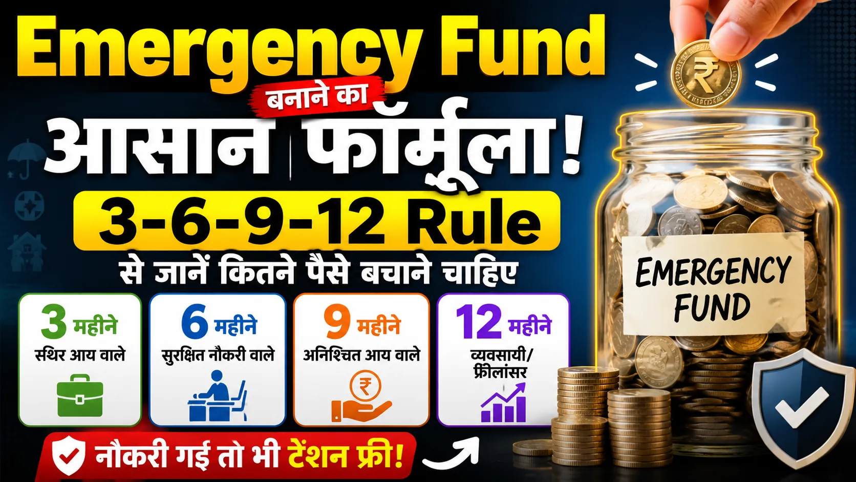 emergency fund 3 6 9 12 rule financial planning tips