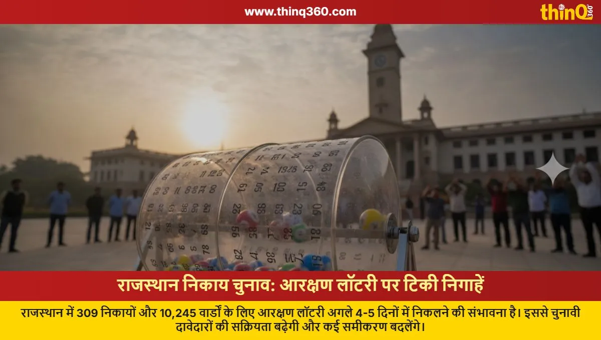 rajasthan local body election reservation lottery soon