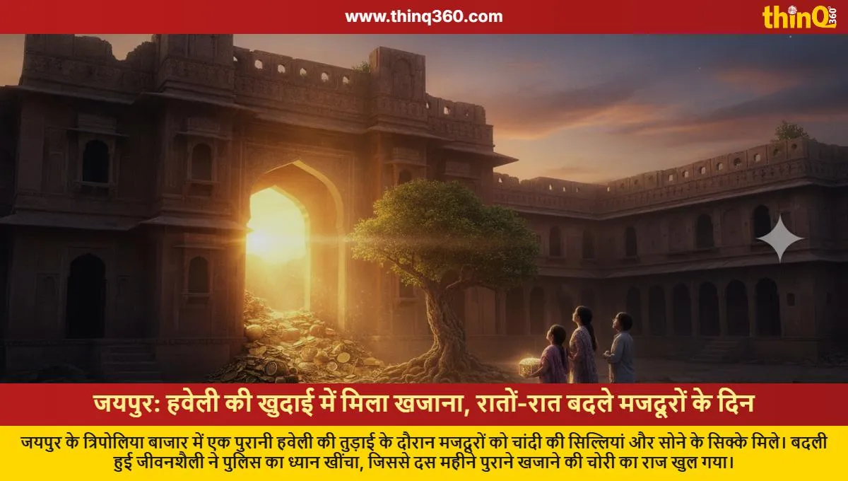 jaipur labourers find hidden treasure in old mansion
