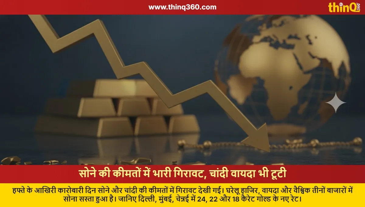 gold silver price today rates fall check latest rates