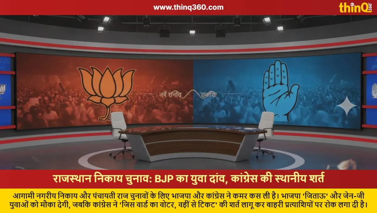 rajasthan local body elections bjp congress new strategy