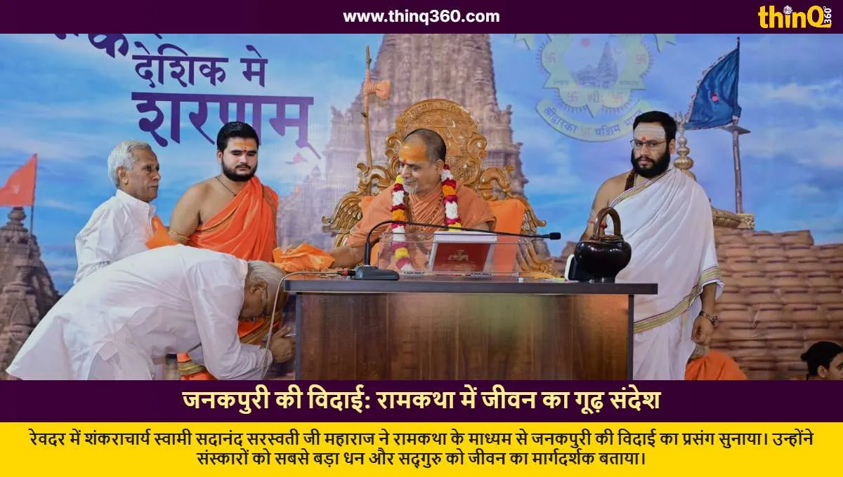 ramkatha janakpuri vidai swami sadanand saraswati revdar message