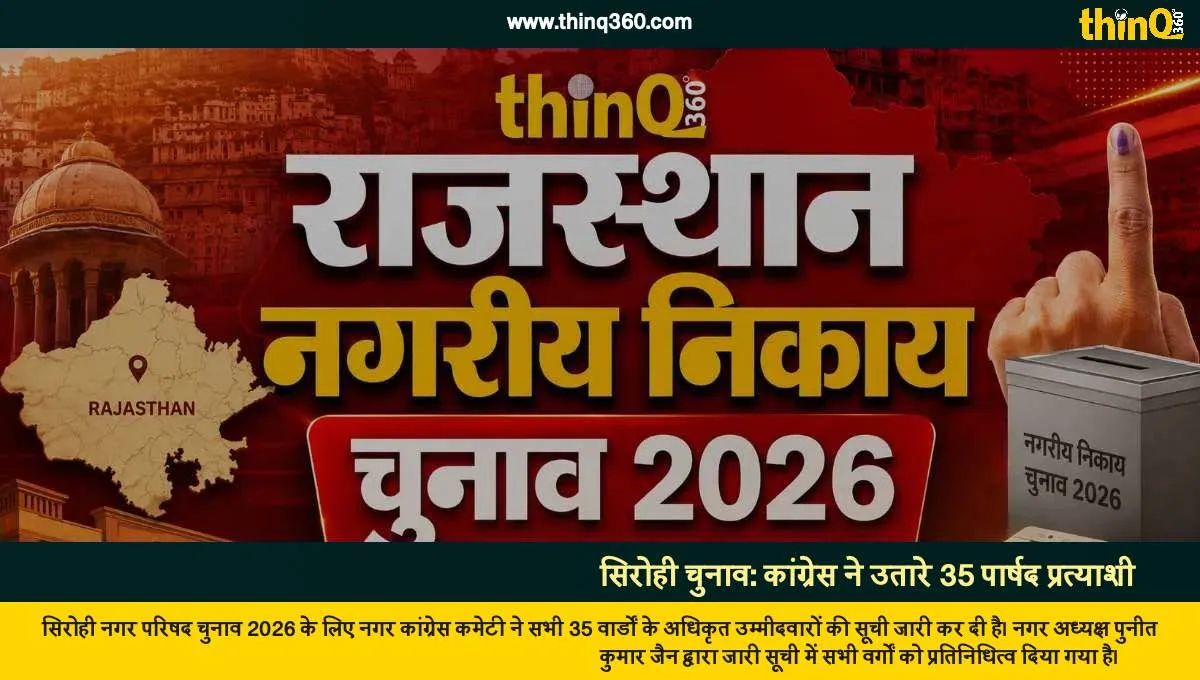 congress releases candidate list sirohi municipal council election 2026
