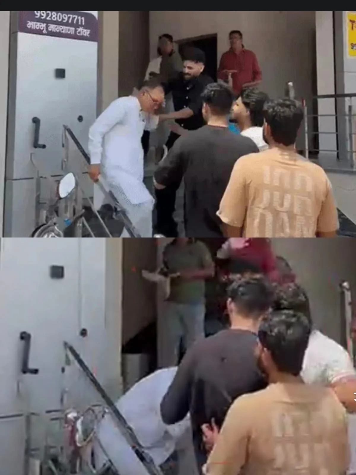 bikaner congress president madan gopal meghwal assaulted ticket dispute