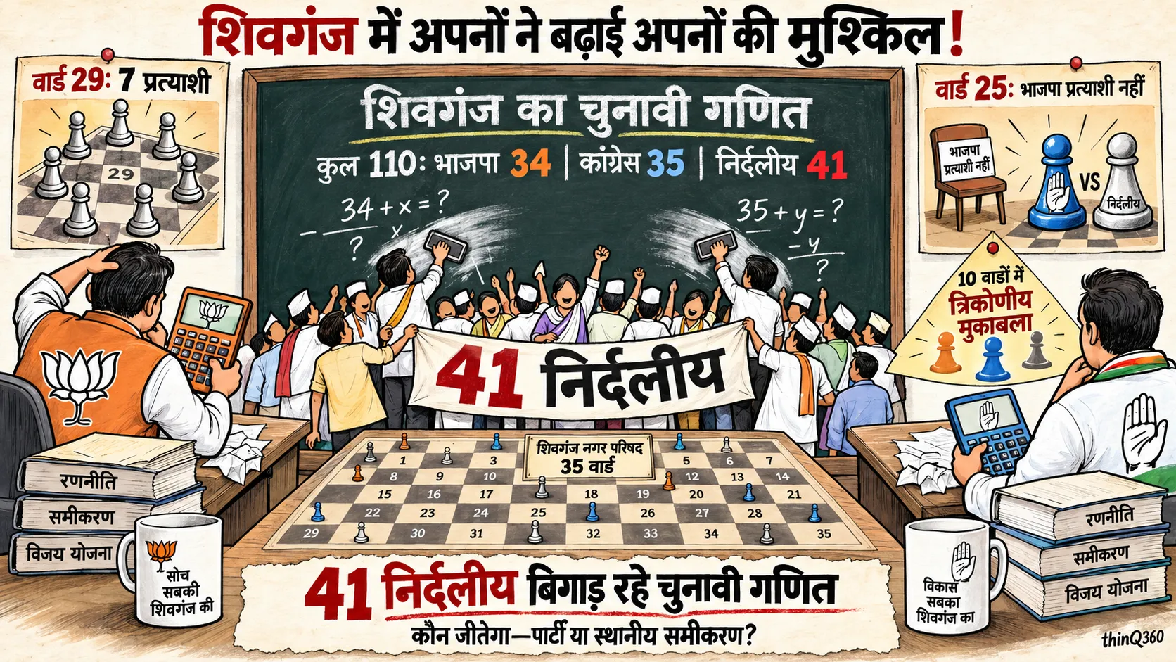 shivganj municipal election independent candidates spoil bjp congress game
