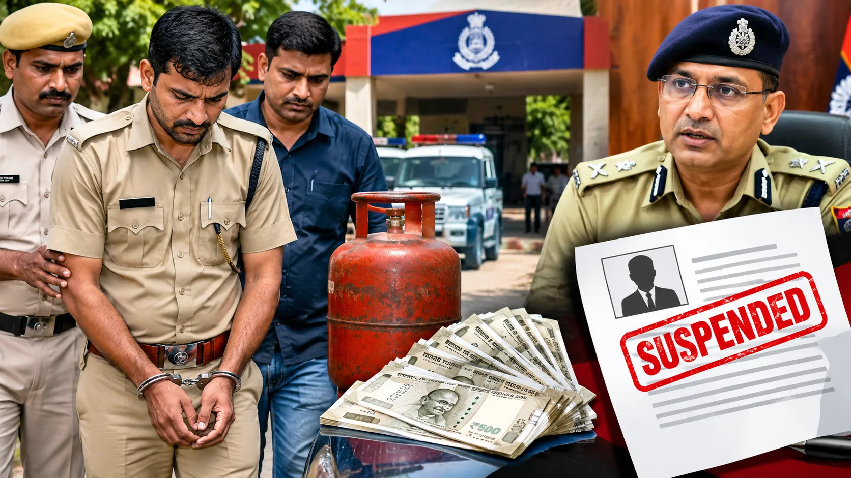 sri ganganagar constable caught stealing suspended dismissal