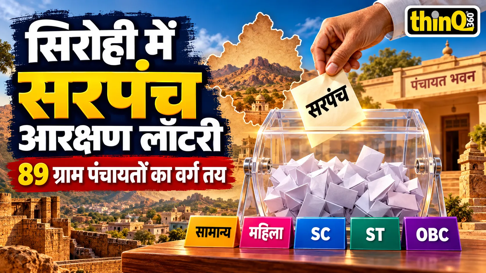 sirohi panchayat election sarpanch reservation lottery 2026 list