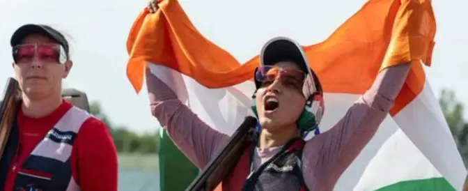 asian games 2026 shooting gold kinan neeru record