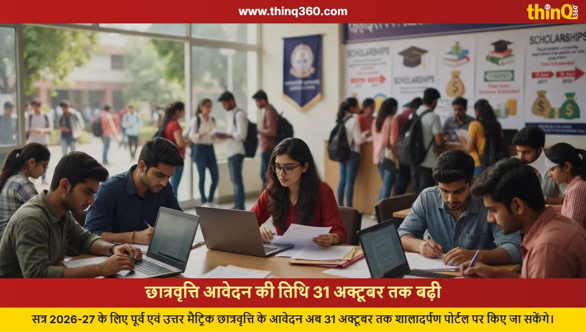 scholarship application deadline extended october 31 bikaner