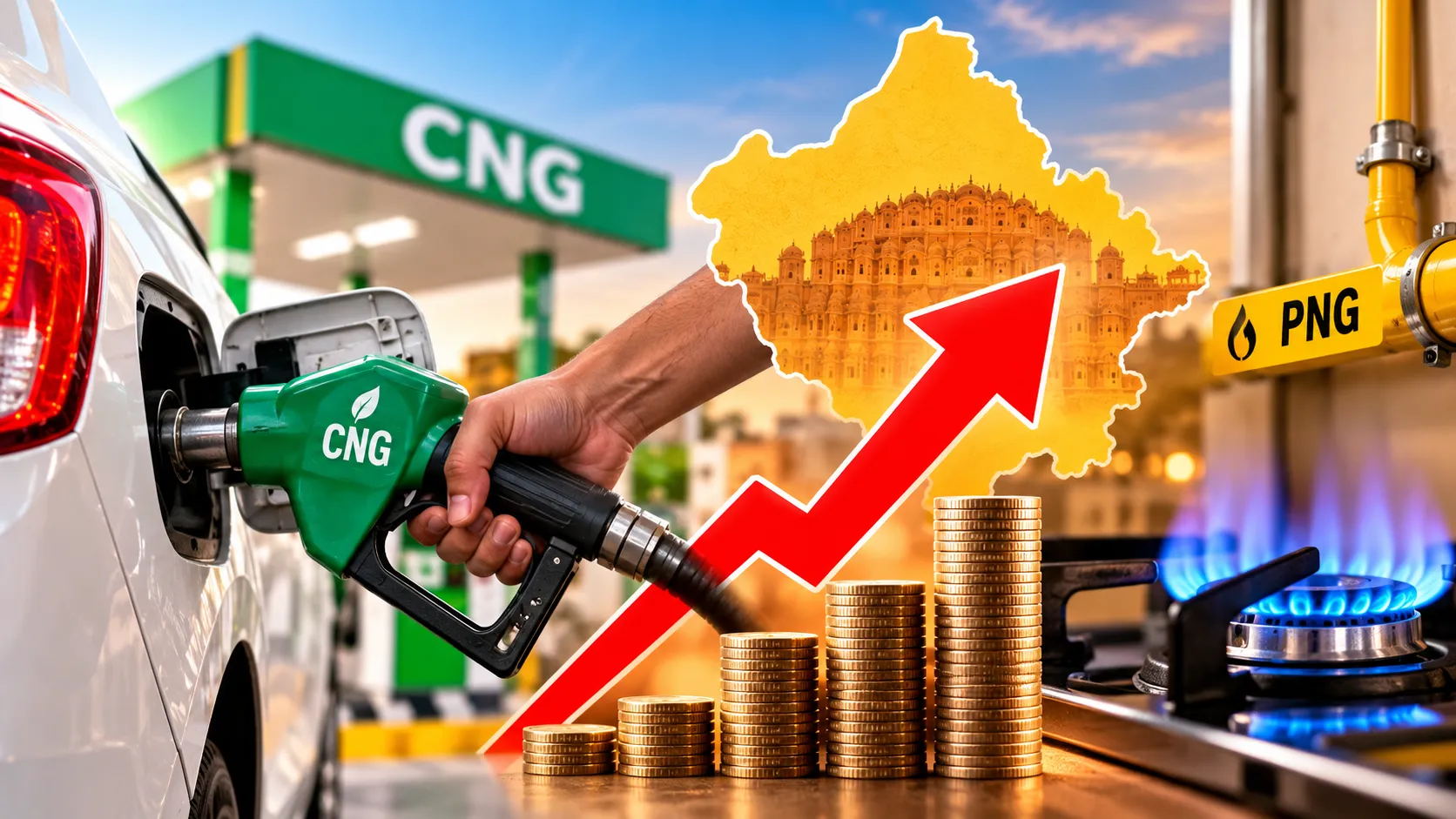 rajasthan cng png price hike jaipur rates