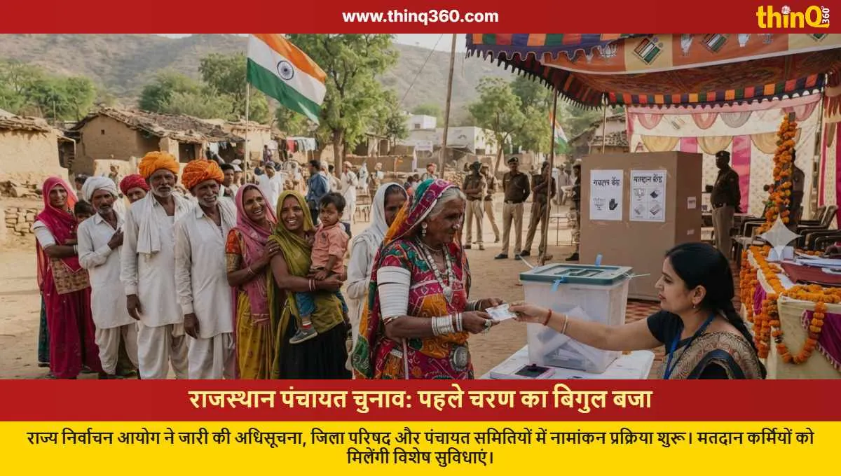 rajasthan panchayat election notification nomination process started