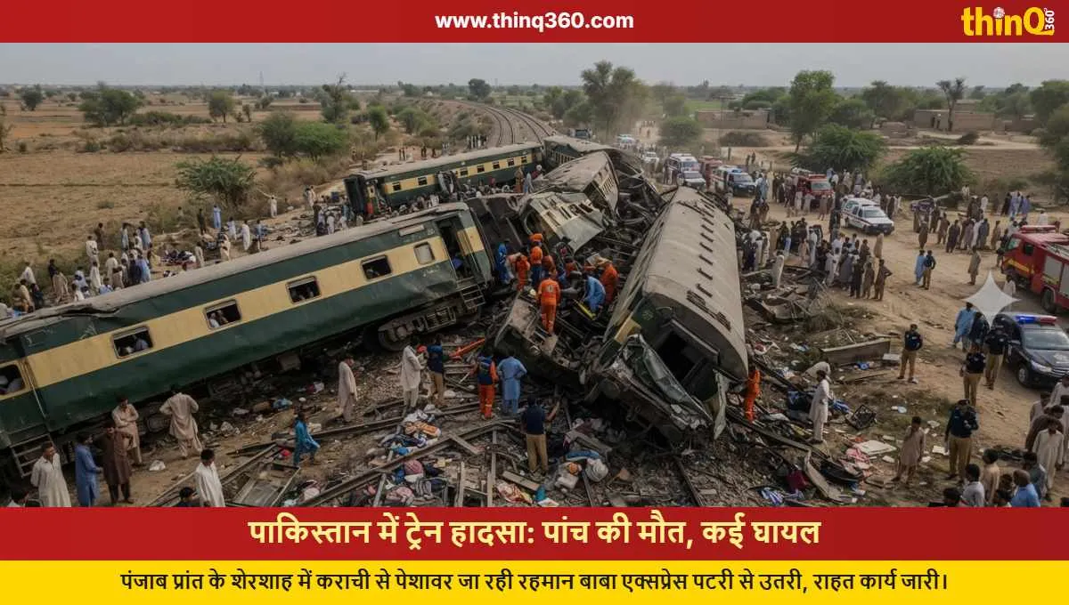 pakistan punjab train derailment passengers dead