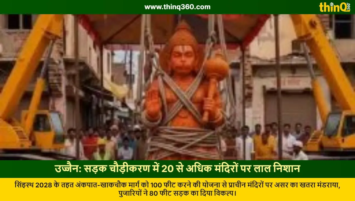 ujjain road widening temples demolition threat priests protest