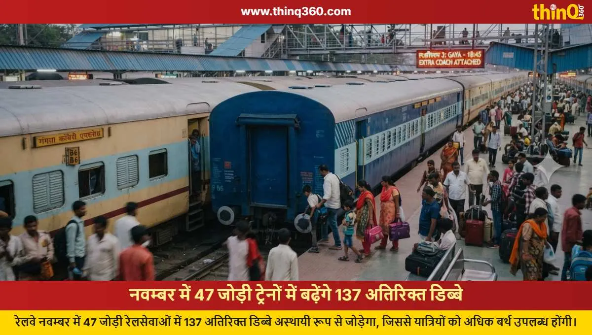 railways to add extra coaches november trains
