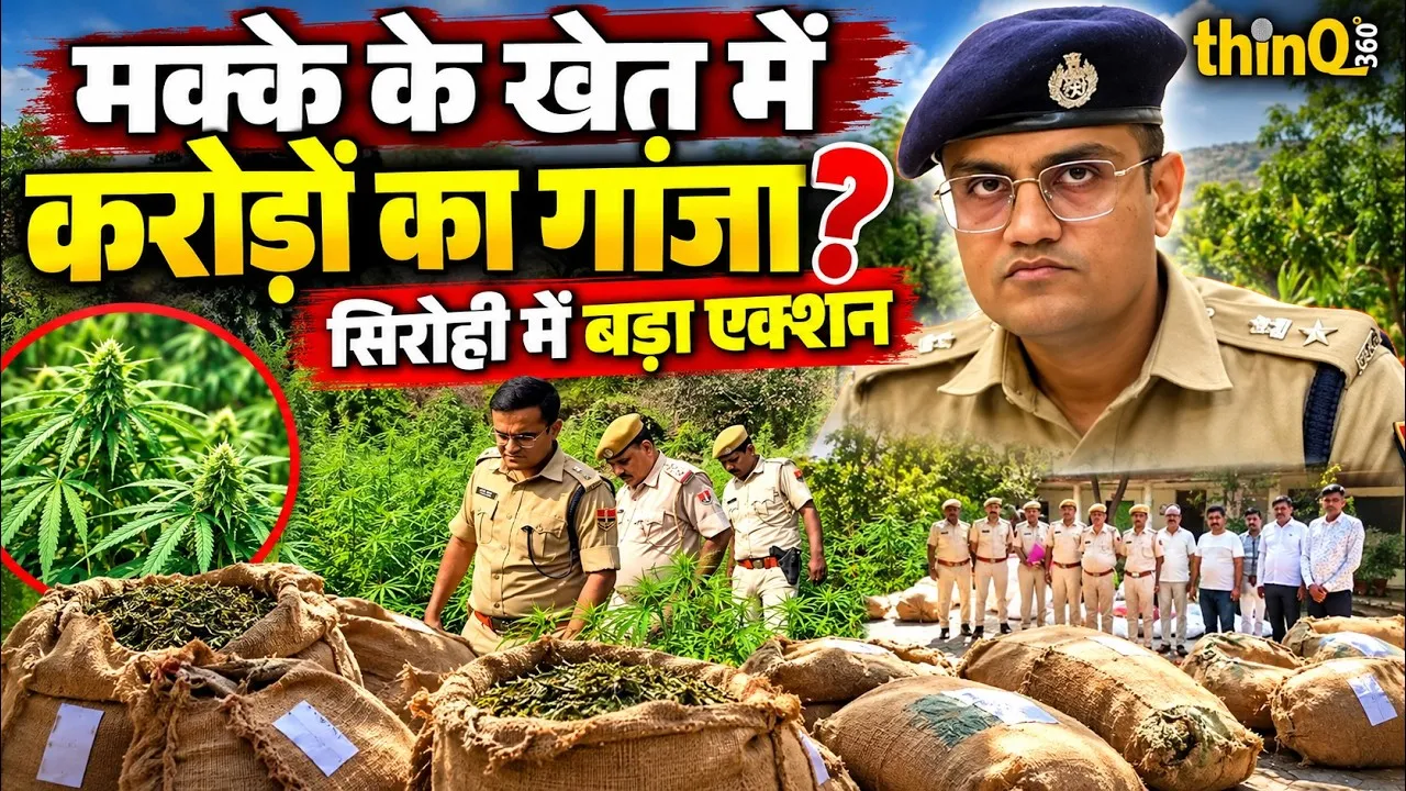 illegal cannabis cultivation busted valoria sirohi 2950 kg plants seized