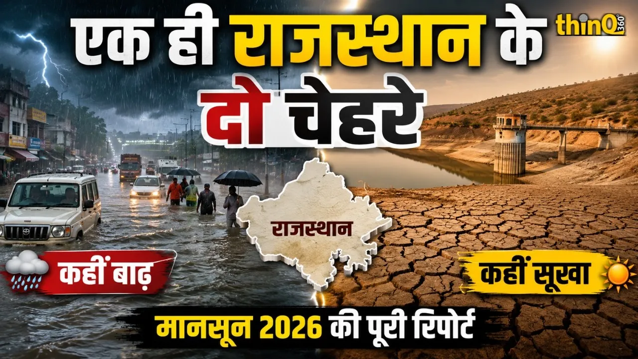 rajasthan monsoon 2026 flood drought water crisis report
